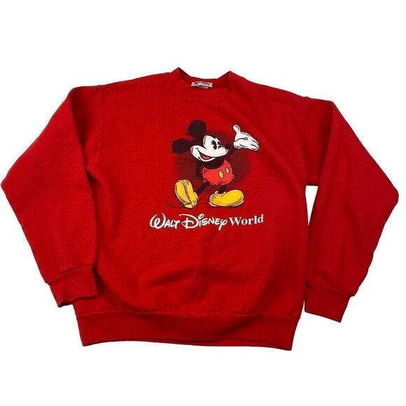 Disney Walt Disney World Mickey Vintage Sweatshirt Kids XL - Picture 1 of 4